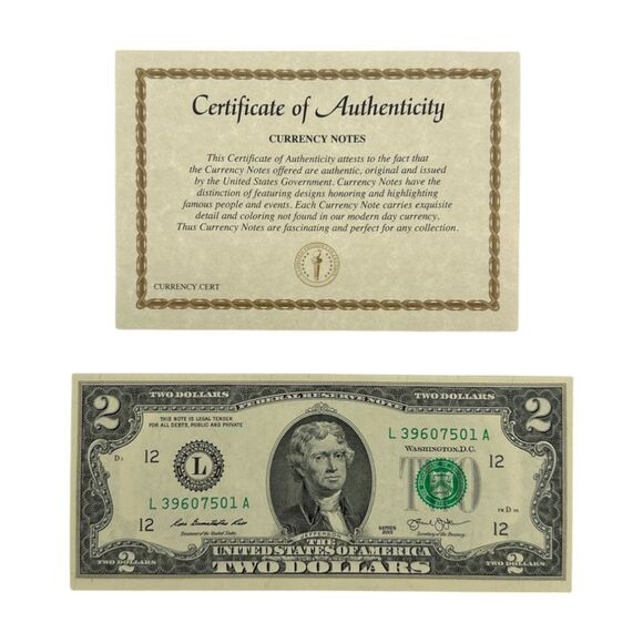 American Coin Treasures American Eagle Colorized Two Dollar Bill $2 - Picture 4 of 4